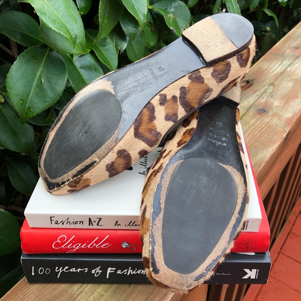 ❌SOLD❌ Boden Calf Hair Leopard Print Loafers, 39 - Picture 7 of 8
